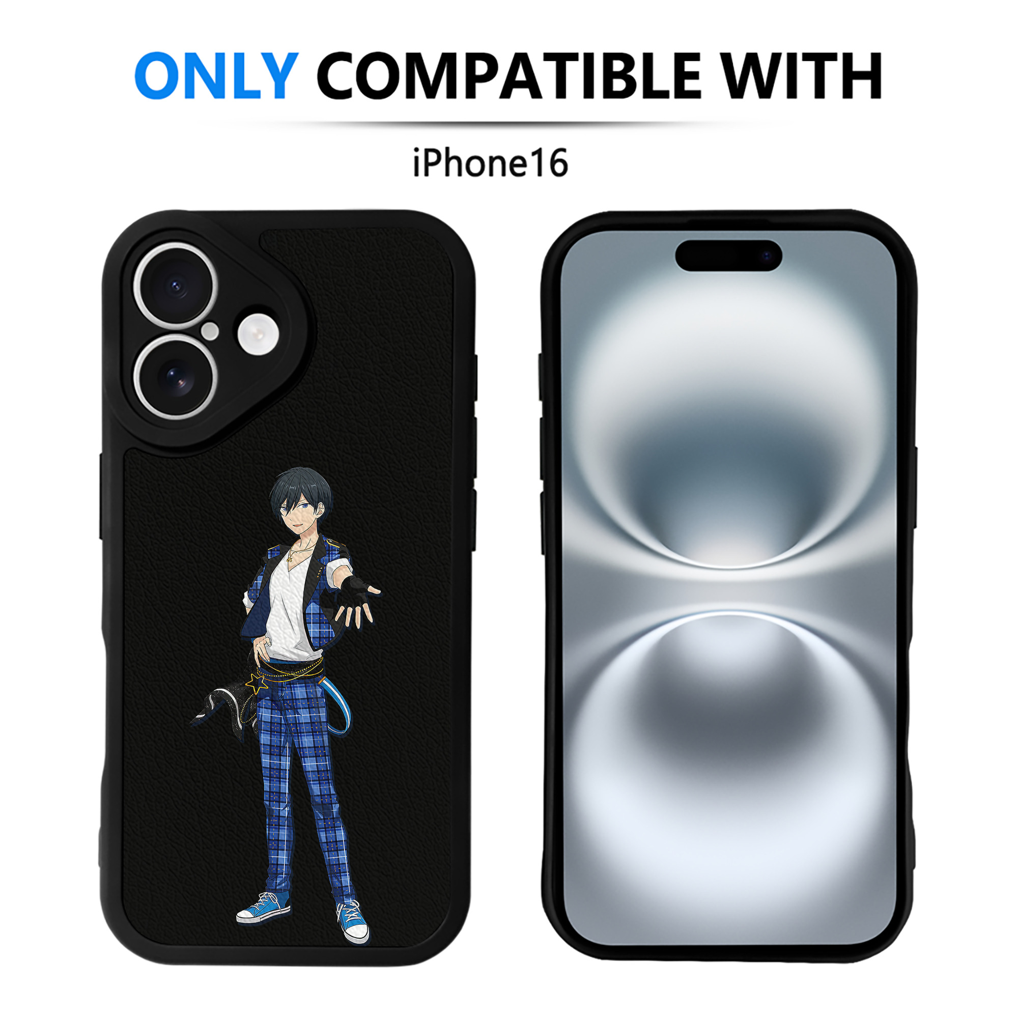 （画像用） あんさんぶるスターズ! Ensemble Stars 【iPhone 16シリーズ対応】シリコンスマホケース（レザー調） 材質：シリコン